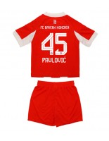 Bayern Munich Aleksandar Pavlovic #45 Hjemmedraktsett Barn 2025-26 Korte ermer (+ bukser)